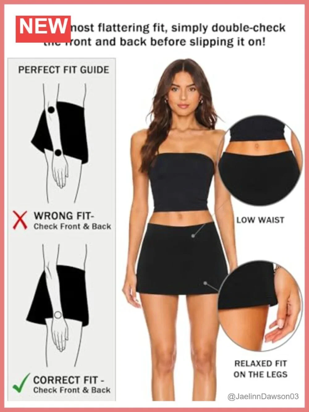 Women's Low Rise Micro Mini Skirt Skort with Built-in Shorts, Modal Spandex